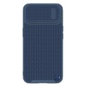 Nillkin Textured S Case etui iPhone 14 Plus pancerny pokrowiec z osłoną na aparat niebieskie