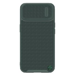 Nillkin Textured S Case etui iPhone 14 Pro Max pancerny pokrowiec z osłoną na aparat ciemnozielone