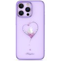 Etui silikonowe z kryształami Swarovski Kingxbar Wish Series do iPhone 14 Plus - fioletowe