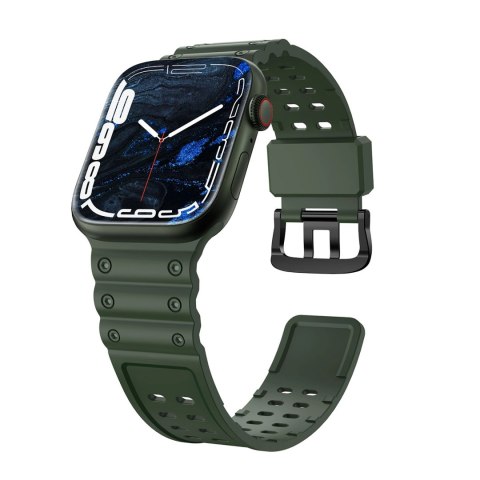 Strap Triple Protection pasek Apple Watch SE, 9, 8, 7, 6, 5, 4, 3, 2, 1 (41, 40, 38 mm) opaska bransoleta zielony