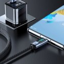 Kabel Joyroom Prism Series A16 USB-C / USB-A 66W 1.2m z wyświetlaczem LED - czarny