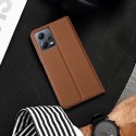 Dux Ducis Skin X2 etui do Xiaomi Redmi Note 12 5G / Poco X5 5G pokrowiec z klapką portfel podstawka brązowe