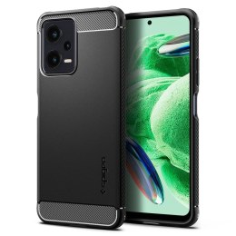 Etui Spigen Rugged Armor na Xiaomi Redmi Note 12 5G / Poco X5 5G - czarny mat