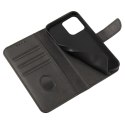 Etui z klapką i portfelem Magnet Case do iPhone 15 - czarne