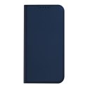 Etui do iPhone 15 Plus pokrowiec z klapką i portfelem Dux Ducis Skin Pro - niebieskie