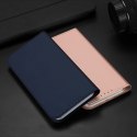 Etui do iPhone 15 Plus pokrowiec z klapką i portfelem Dux Ducis Skin Pro - niebieskie