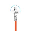 Kabel kątowy Dudao L24AL USB-A - Lightning o rotacji 180° 30W 1m - pomarańczowy