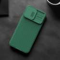 Pancerne etui Nillkin CamShield Pro Magnetic Case do iPhone 15 Plus z osłoną na aparat - zielone