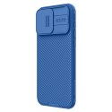 Pancerne etui Nillkin CamShield Pro Magnetic Case do iPhone 15 Pro z osłoną na aparat - niebieskie