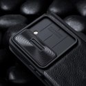 Skórzane etui z klapką i osłoną aparatu do Samsung Galaxy Z Fold 5 Nillkin Qin Leather Pro - brązowy