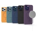 Plecione etui MagSafe Woven Case do iPhone 13 - fioletowe