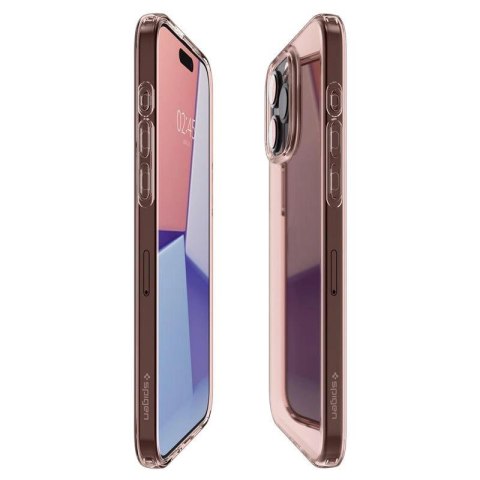 Etui Spigen Crystal Flex na iPhone 15 Pro Max - różowo-przezroczyste