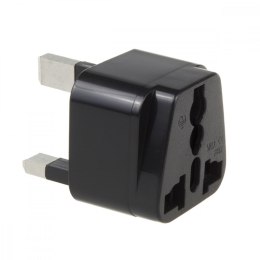 Adapter gniazdo EU na wtyk UK MCE154 Czarny