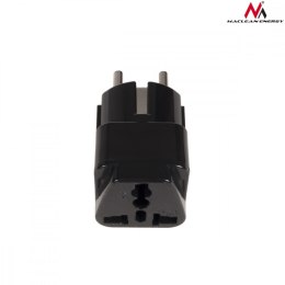 Adapter gniazdo UK na wtyk EU uniwersalny MCE155 Czarny