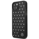 Etui Mercedes Silver Stars Pattern na iPhone 13 - czarne