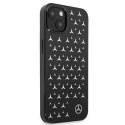 Etui Mercedes Silver Stars Pattern na iPhone 13 - czarne