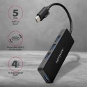 HUE-G1C Hub 4-portowy USB 3.2 Gen 1 SLIM kabel Type-C 14cm