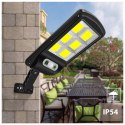 Solarna lampa uliczna LED z czujnikiem i pilotem MCE446