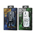 Słuchawki bezprzewodowe VB07 Mecha Series - Bluetooth V5.3 TWS z etui ładującym Białe