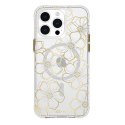 Case-Mate Floral Gems MagSafe - iPhone 15 Pro Max Case (Gold)