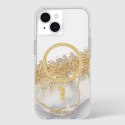 Case-Mate Karat MagSafe - Case for iPhone 15 / iPhone 14 / iPhone 13 decorated with gold (Marble)