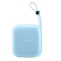 Joyroom powerbank 10000mAh Jelly Series 22.5W z wbudowanym kablem Lightning niebieski (JR-L003)