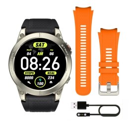 Smartwatch Manta SWA001SL Black Orange Silver 1,43