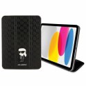 Etui Karl Lagerfeld Saffiano Monogram Ikonik na iPad 10.9" - czarne