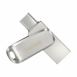 USB stick SanDisk Ultra Dual Drive Luxe Silver Steel 256 GB