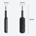 Ugreen odbiornik nadajnik bluetooth mini jack 3,5mm czarny (CM403)