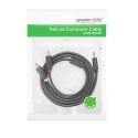 Kabel Ugreen AV102 10510 3,5 mm mini jack (męski) / 2RCA (męski) 2m - szary