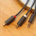 Kabel Ugreen AV102 10510 3,5 mm mini jack (męski) / 2RCA (męski) 2m - szary