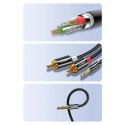 Kabel Ugreen AV116 10749 audio mini jack 3,5 mm (męski) / 2RCA (męski) 1m - czarny