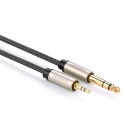 Kabel Ugreen AV127 10629 audio TRS mini jack 3,5mm / jack 6,35mm 3m - szary