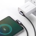 Kabel Ugreen US323 kątowy USB-C - USB-C PD QC 60W 3A 2m - czarny