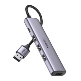 Ugreen rozdzielacz HUB USB - 4x USB 3.0 szary (CM473 20805)