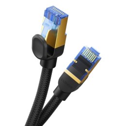 Baseus szybki kabel internetowy RJ45 cat.7 10Gbps 8m pleciony czarny