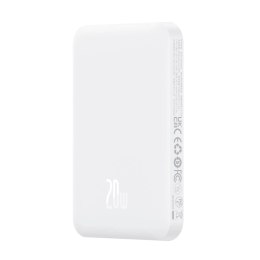 Mini powerbank Baseus 5000mAh 20W + kabel USB-C (20V/3A) - biały