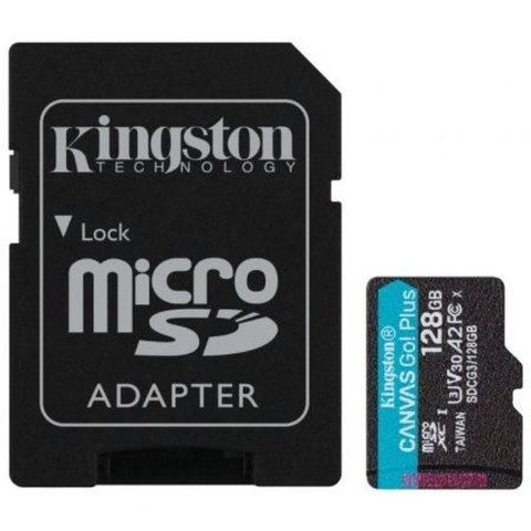 Micro SD Memory Card with Adaptor Kingston SDCG3/128GB 128 GB