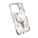 Speck Presidio Lux ClickLock & MagSafe - Case for iPhone 16 Pro (Sunshine Daisies / Clear / Gold)