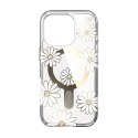 Speck Presidio Lux ClickLock & MagSafe - Case for iPhone 16 Pro (Sunshine Daisies / Clear / Gold)