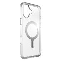 Speck Presidio Perfect-Clear ClickLock & MagSafe - Case for iPhone 16 Plus (Clear / Chrome Finish / Serene Silver)