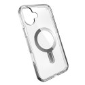 Speck Presidio Perfect-Clear ClickLock & MagSafe - Case for iPhone 16 Plus (Clear / Chrome Finish / Serene Silver)