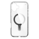 Speck Presidio Perfect-Clear ClickLock & MagSafe - Case for iPhone 16 Plus (Clear / Chrome Finish / Serene Silver)