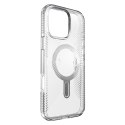 Speck Presidio Perfect-Clear Grip ClickLock & MagSafe - Case for iPhone 16 Pro Max (Clear / Chrome Finish / Serene Silver)