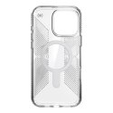 Speck Presidio Perfect-Clear Grip ClickLock & MagSafe - Case for iPhone 16 Pro Max (Clear / Chrome Finish / Serene Silver)