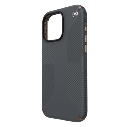 Speck Presidio2 Grip - Case for iPhone 16 Pro Max (Charcoal Grey / Cool Bronze / White)