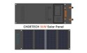 Choetech turystyczna ładowarka solarna USB, USB C 36W QC PD szara (SC006)