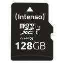 Micro SD Memory Card with Adaptor INTENSO 34234 UHS-I XC Premium Black - 128 GB