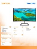 Monitor 325E1C 31.5 cala Curved VA HDMI DP